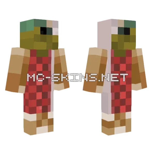 Salmon Skin Minecraft skin, front and back