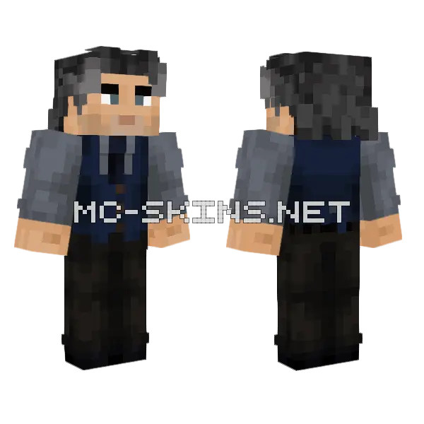 Salt And Pepper Minecraft skin, front and back