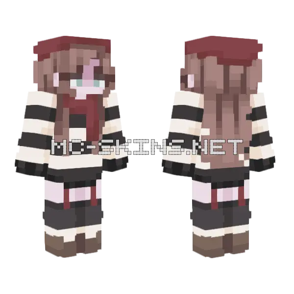 Sam Minecraft skin, front and back