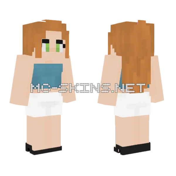 Sam Casual Minecraft skin, front and back