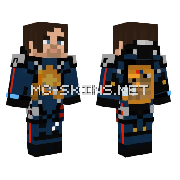 Sam Porter Bridges Minecraft skin, front and back