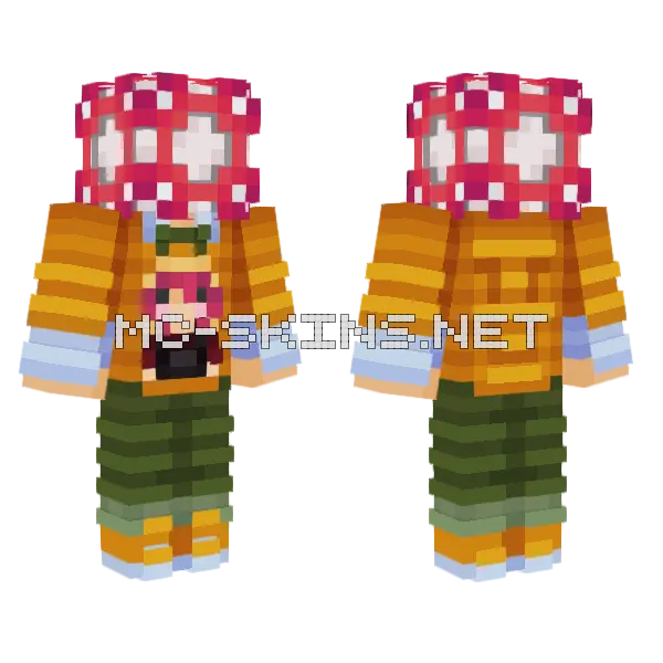 Sam The Amethyst Champions Minecraft skin, front and back