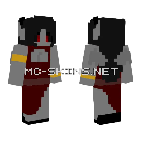 Samara Minecraft skin, front and back