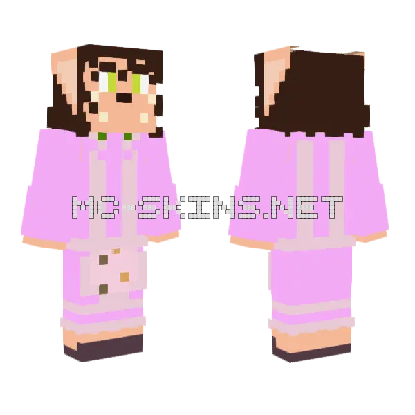 Sams Dazzle Dress Minecraft skin, front and back