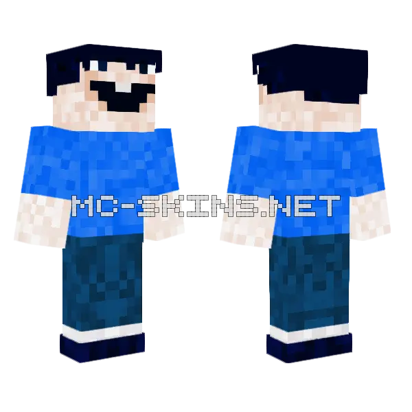 Samuel Minecraft skin, front and back