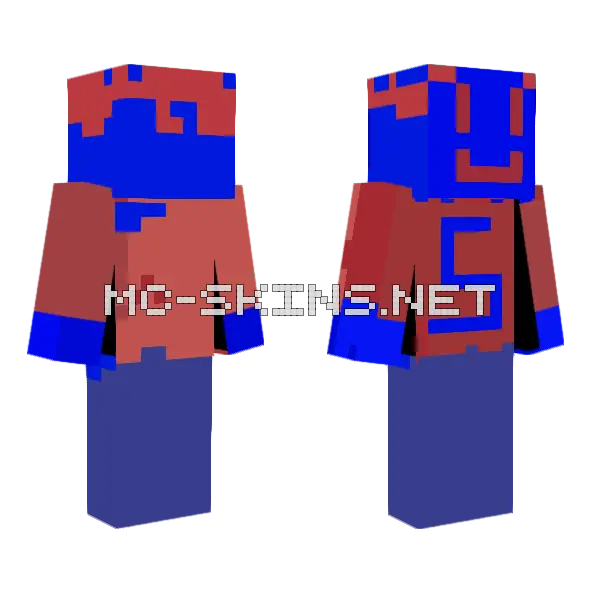 Samuel Minecraft skin, front and back
