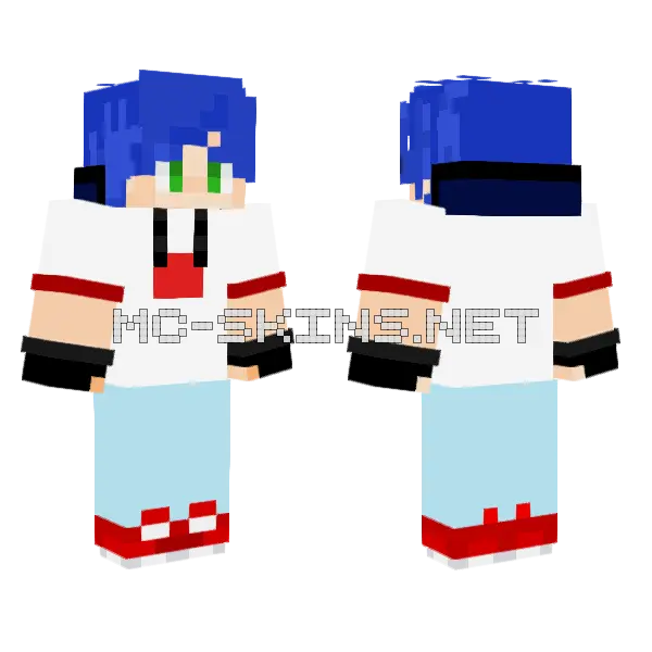 Samuel Nylock Minecraft skin, front and back