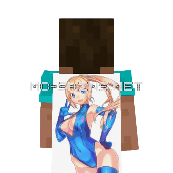 Samus Swimsuit cape, outside and lining