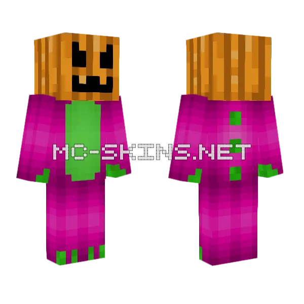 Sanconejo Con Calabaza Minecraft skin, front and back