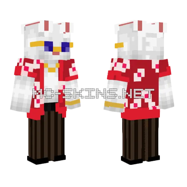 Sanconejo De Vacaciones 1 Minecraft skin, front and back