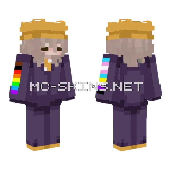 Sanflure Pride Skin Minecraft skin, front and back
