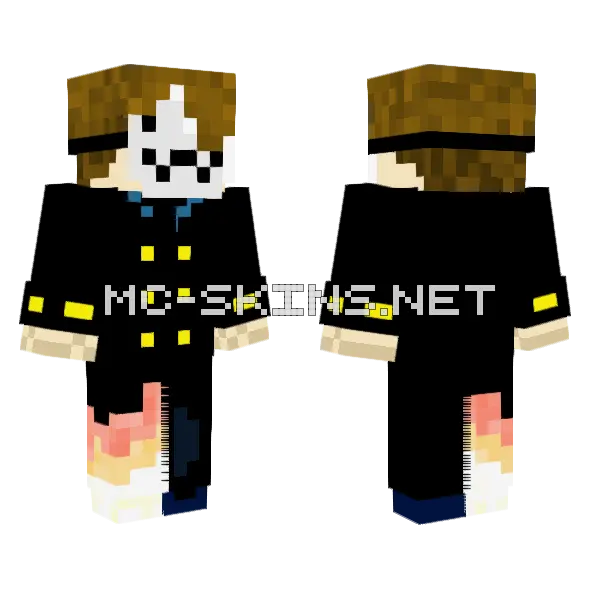 Sanji Rek Minecraft skin, front and back