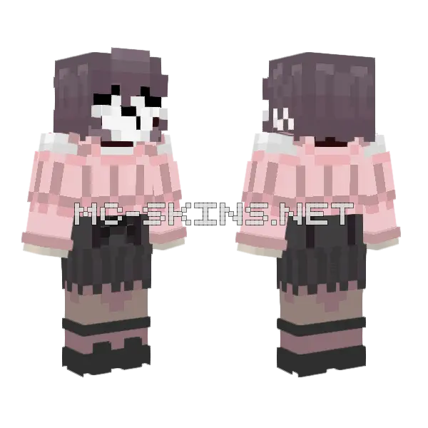 Sans Ena Minecraft skin, front and back