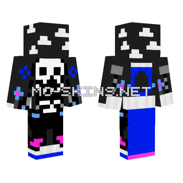 Sans Hill Skin Minecraft skin, front and back