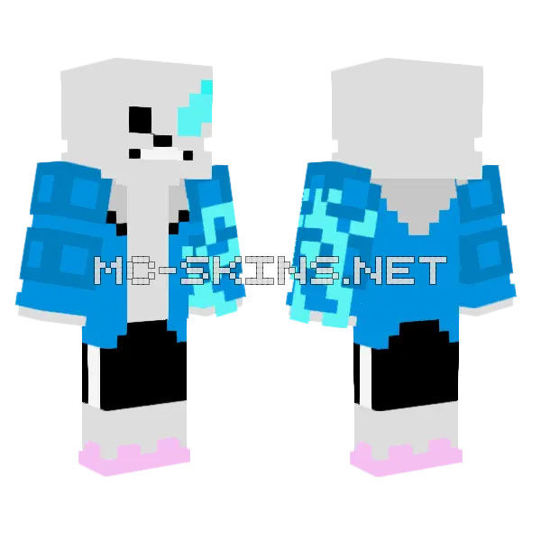 Sans Skin Minecraft skin, front and back