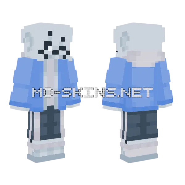 Sans Skin Minecraft skin, front and back