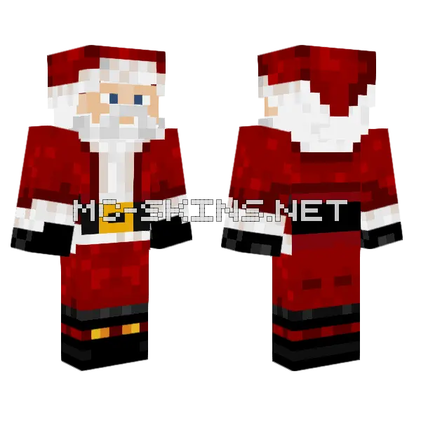 Santa B Claus Minecraft skin, front and back