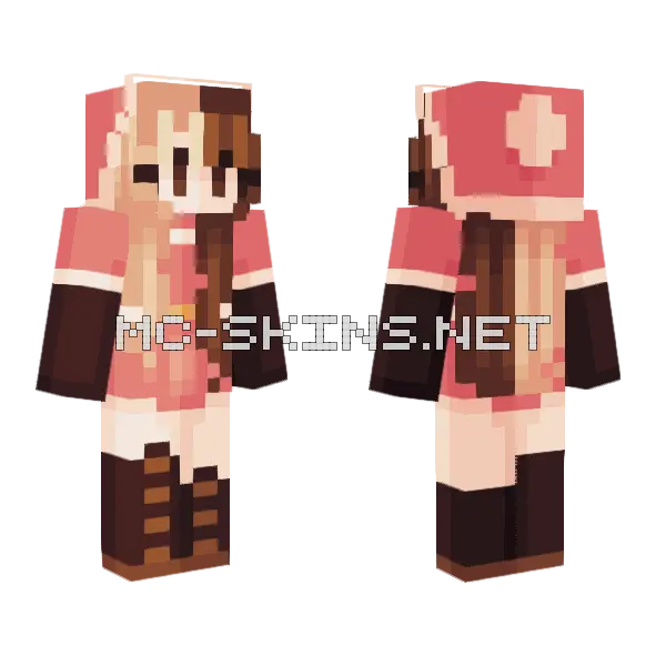 Santa's Lil Helper Minecraft skin, front and back