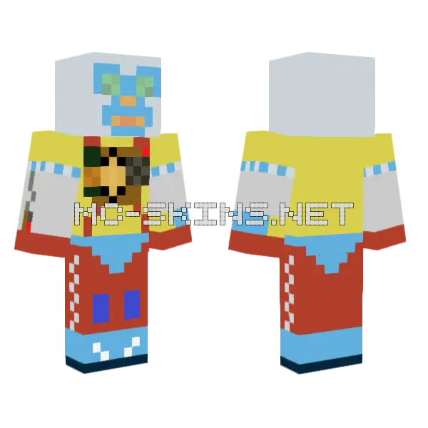 Santo Mierde Minecraft skin, front and back
