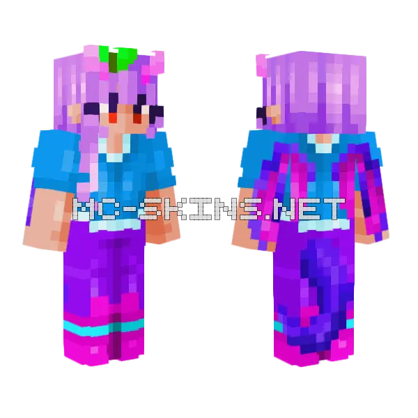 Saodl As A Dragon Minecraft skin, front and back