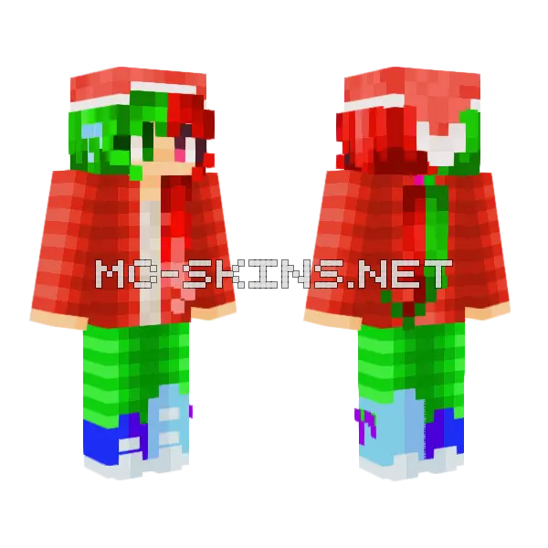 Saodl Xmas Skin Minecraft skin, front and back
