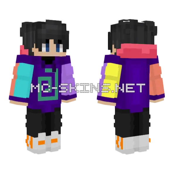 Sapnap In Karl's Merch Minecraft skin, front and back