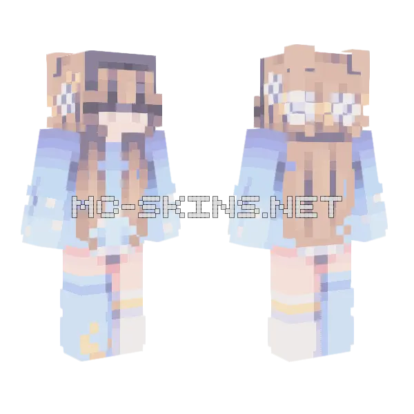 Sapphire Skies Outfit, front and back