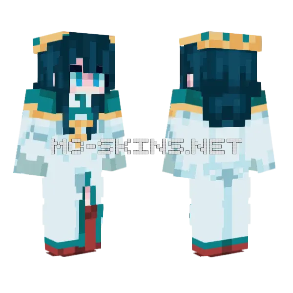 Sara Lumiere Sylph No Hanahime Minecraft skin, front and back