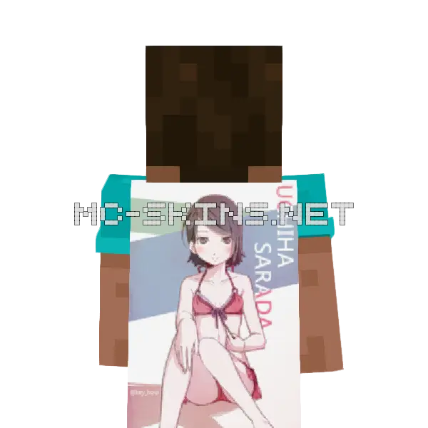 Sarada Uchiha Bikini cape, outside and lining