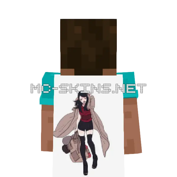 Sarada Uchiha Ninja cape, outside and lining