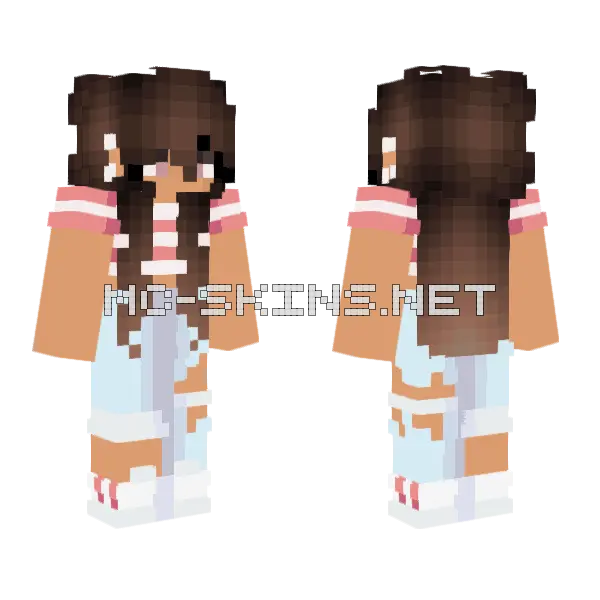Sarah Minecraft skin, front and back