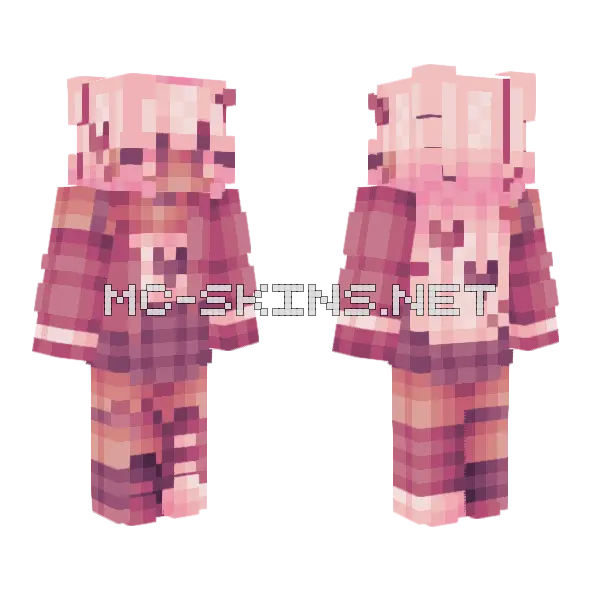 Sarah Rce Minecraft skin, front and back