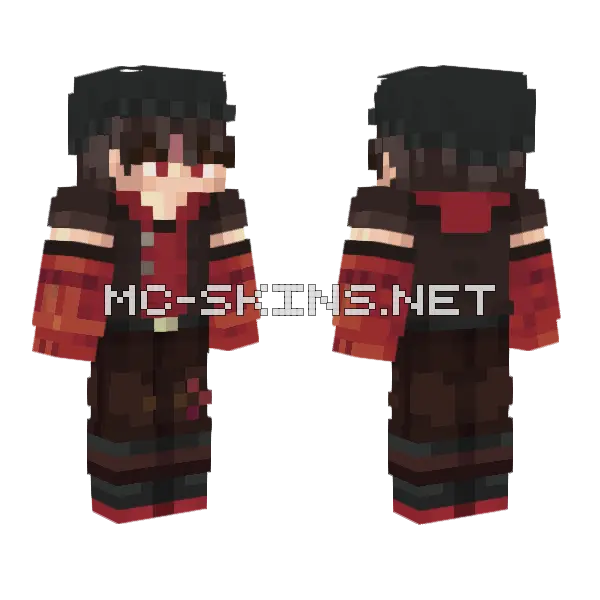 Saruka Minecraft skin, front and back