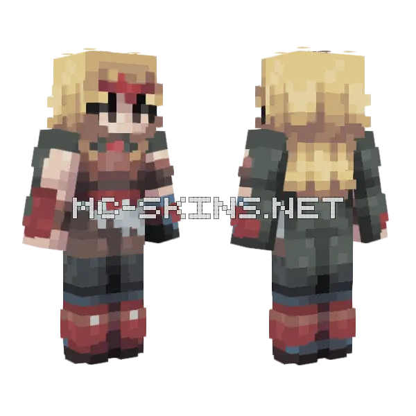 Sasha Elizabeth Waybright Minecraft skin, front and back