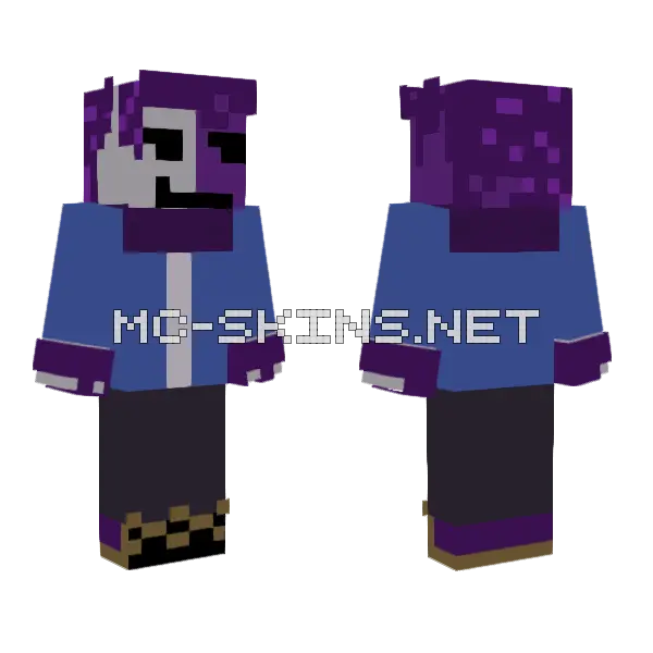 Saster The Bear Minecraft skin, front and back