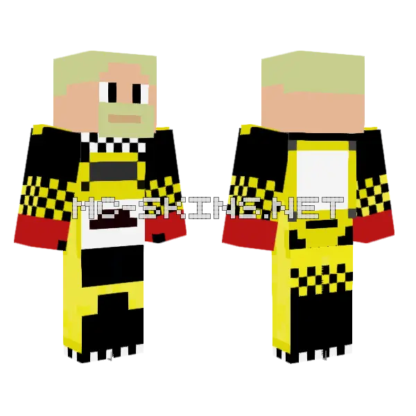 Sasza Oktasjev Minecraft skin, front and back
