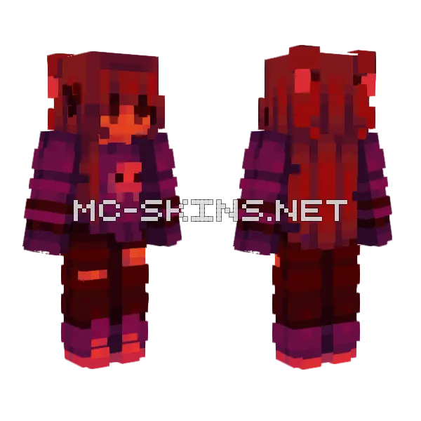 Satanic Panic Minecraft skin, front and back