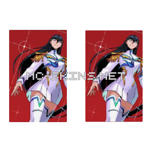Satsuki Kiryuin Dress cape, outside and lining