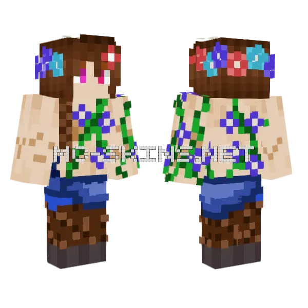 Satyr With Scars Minecraft skin, front and back
