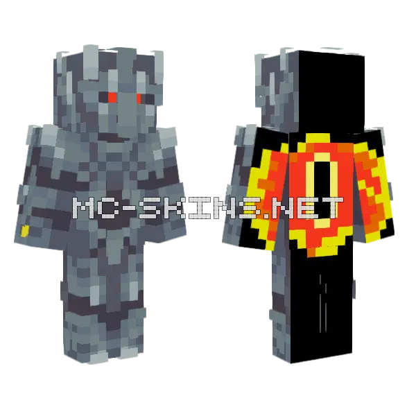 Sauronshader Skin Minecraft skin, front and back