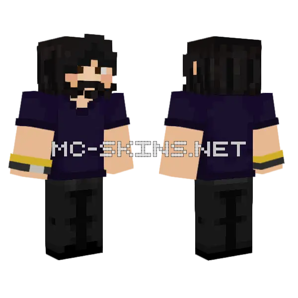 Savsi Casual Minecraft skin, front and back