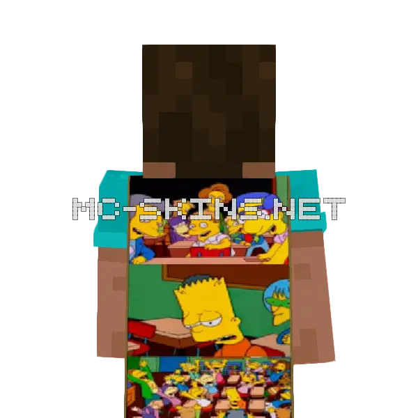 say the line bart! simpsons cape, outside and lining