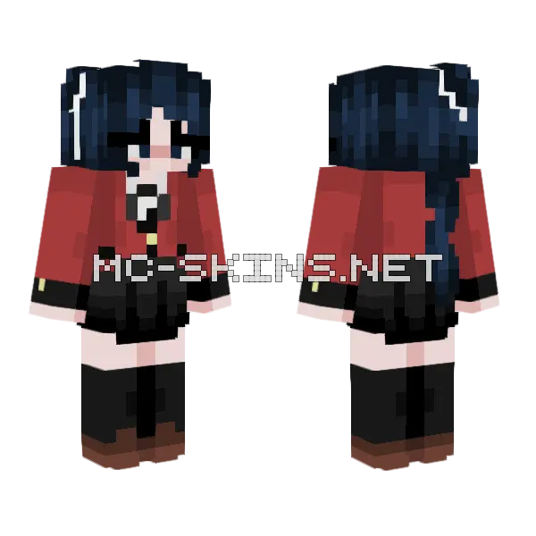 Sayaka Igarashi Minecraft skin, front and back