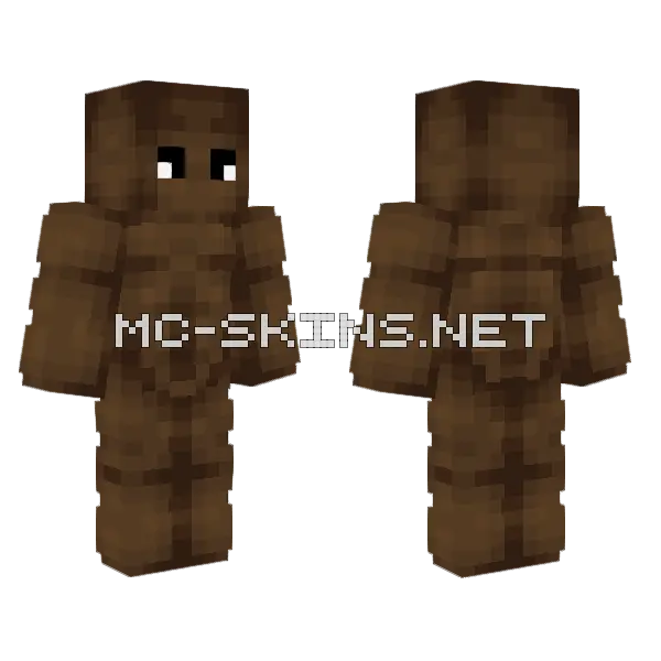 Sb Large Black Male Body Minecraft skin, front and back