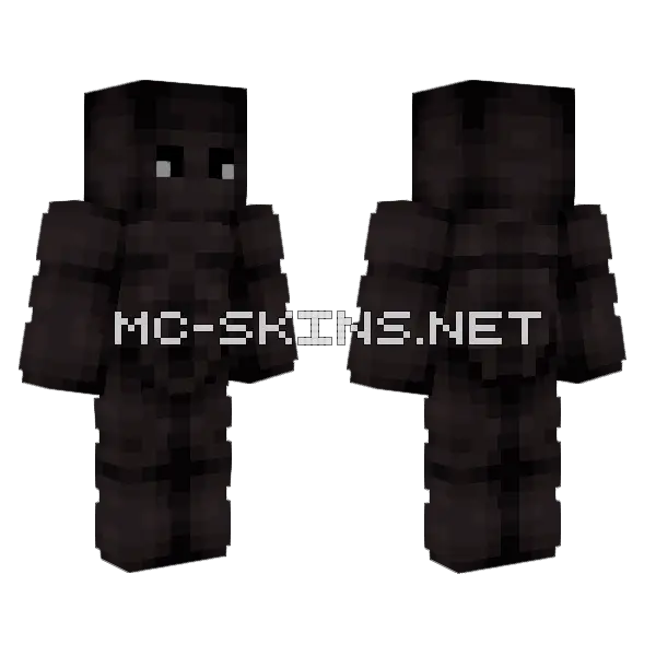 Sb Large Black Male Body V8 Minecraft skin, front and back