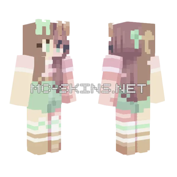 Sbe Turned Inside Minecraft skin, front and back