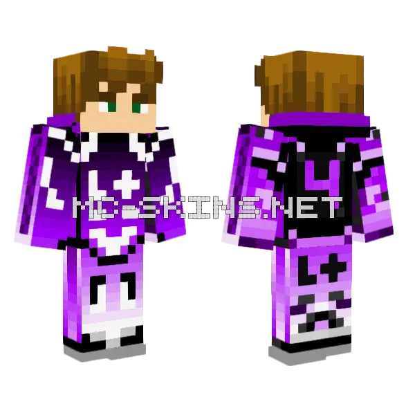 sbp l as Minecraft skin, front and back