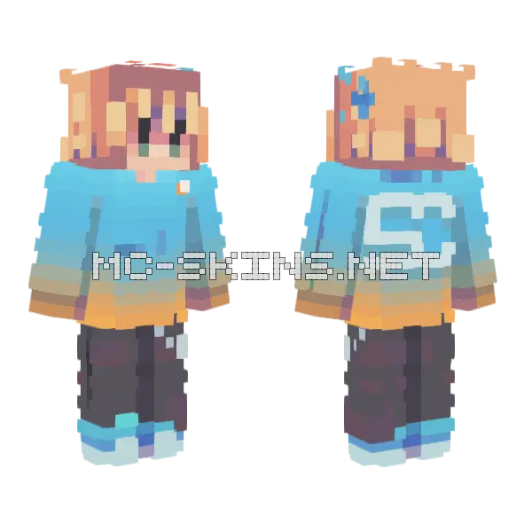 Sc Persona Minecraft skin, front and back
