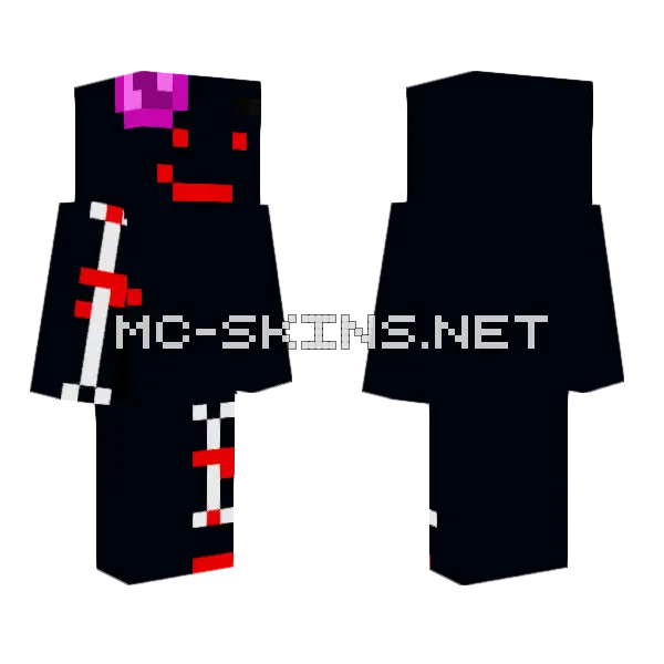 Scare Minecraft skin, front and back