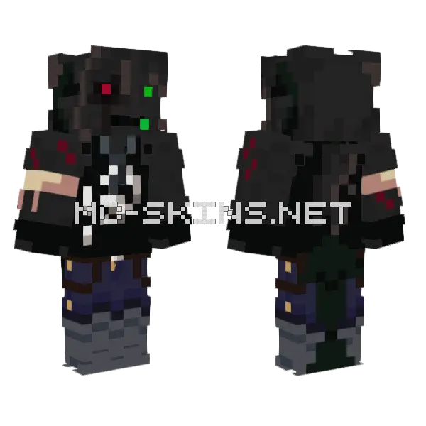 Scared Main Skin Minecraft skin, front and back